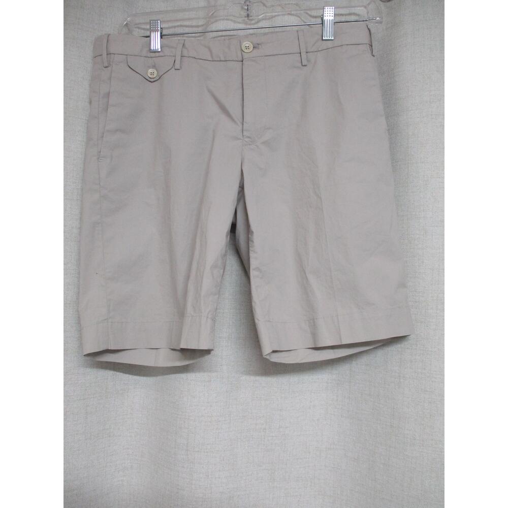 INCOTEX Beige  Rear Flap Pocket Slim Fit Casual Shorts Size us 34 eu 50